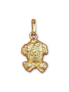 14K Gold Clown Face Pendant By Tehrani Jewelry